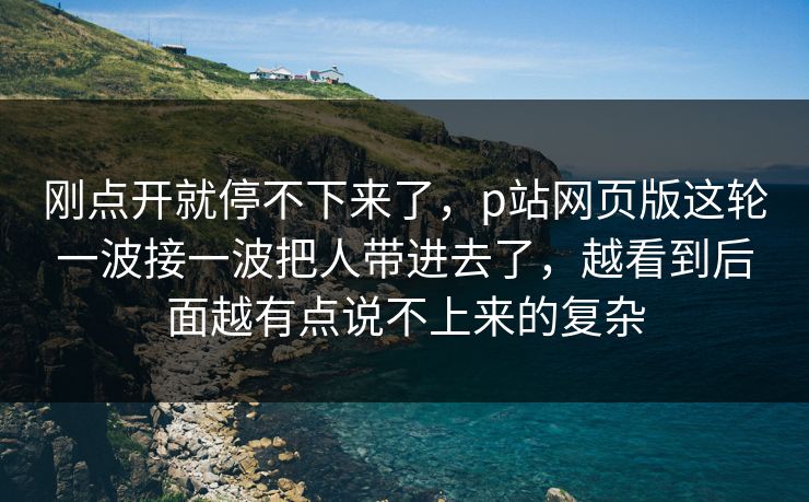 刚点开就停不下来了,p站网页版这轮一波接一波把人带进去了,越看到后面越有点说不上来的复杂